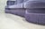 Indigo Velvet Tufted Sofa with Fringe by Dorothy Draper For Sale - Image 6 of 7