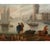 French 18th Century French Louis XVI Painted Giltwood Trumeau Mirror From Versailles For Sale - Image 3 of 10