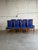 Mid 20th Century Set of 8 Danish Modern Skovby Teak Dining Chairs in Blue Upholstery For Sale - Image 4 of 10