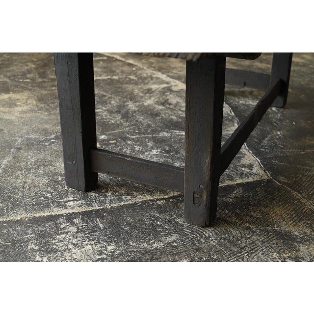 Antique Japanese Cedar Writing Desk / Meiji-Taisho Era / Soot-Darkened Table For Sale - Image 12 of 18