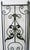 Vintage Regency Black Wrought Iron 3 Panel Room Divider For Sale - Image 4 of 15