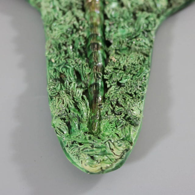 Antique Jose Cunha Palissy Majolica Lizard Wall Plaque For Sale - Image 12 of 13
