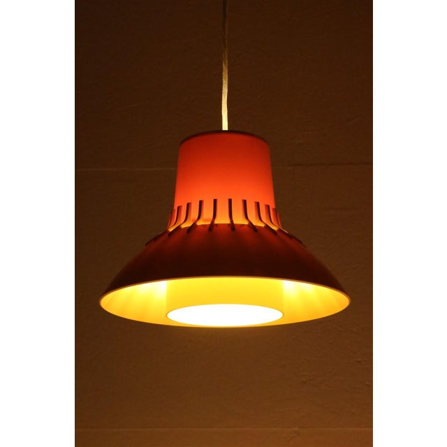 Danish Space Age Pendant Lamp in Yellow by Svend Middelboe for Nordisk Solar Compagni, 1970s For Sale - Image 11 of 13