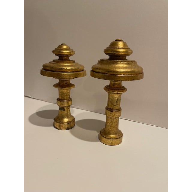 Gold Gilt Wood French Tie Backs, Late 19th Century - A Pair For Sale - Image 4 of 7