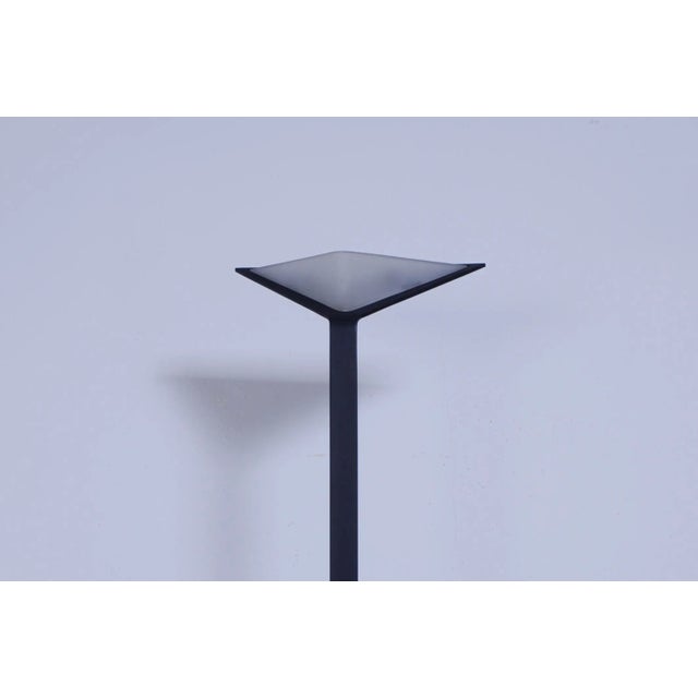 Black Italian Floor Lamp Aria by M. Barbaglia & M. Colombo for Luce, 1980s For Sale - Image 8 of 17