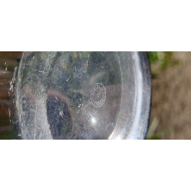 1950s Crystal Pitcher with Cerdagne Pattern from Saint Louis, 1950s For Sale - Image 5 of 9
