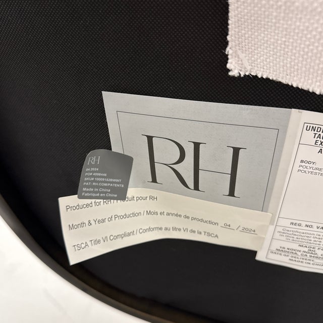 Linen Restoration Hardware Emery Bar Stools, Pair For Sale - Image 8 of 12