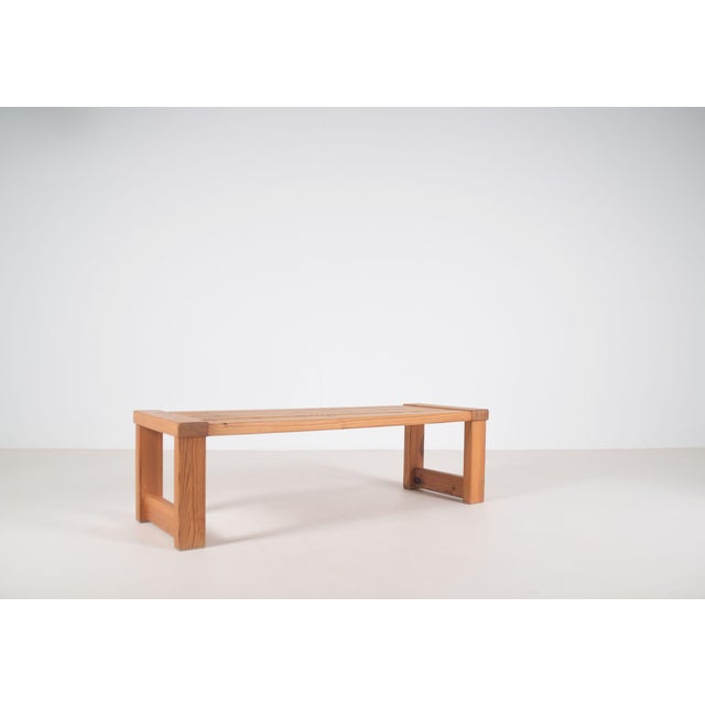 Swedish Pine Bench by Nils Troed for Glas Mäster, 1960s For Sale - Image 9 of 9