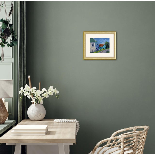 2020s Modern Impressionist Oil Painting, Mendocino Alley For Sale - Image 5 of 7