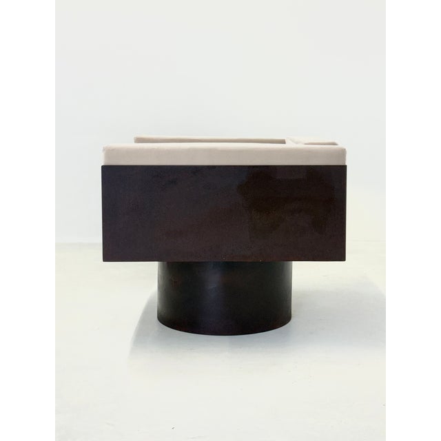 Metal Italian Sculptural Metal Lounge Chair, 1970s For Sale - Image 7 of 11