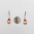 Early 21st Century Morganite and Diamond Dangle Earrings in 14k Rose Gold - A Pair For Sale - Image 5 of 9