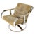 Heavy Gage Polished Stainless Steel Swivel Base Suede Upholstery Lounge Chair For Sale - Image 13 of 13