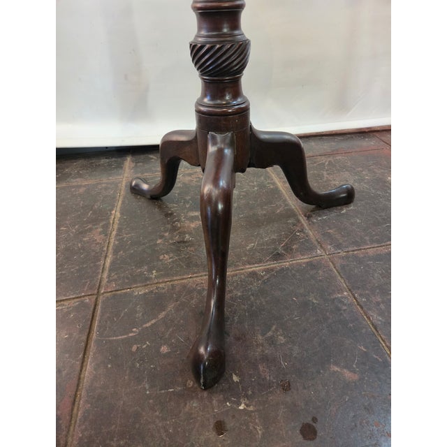 Antique George III Tilt-Top Table Mahogany 1780-1800 Wine Table Drinks Table For Sale - Image 10 of 11