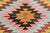 Rose Diamond Designed Turkish Kilim Flatweave Rug For Sale - Image 8 of 13