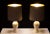 Cream Ceramic Table Lamps from Herda, 1978, Set of 2 For Sale - Image 8 of 9
