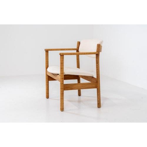 Rare easy chair by Jørgen Bækmark for FDB Møbler (Denmark, 1960s). What a piece\. it’s made out of solid oak and the...