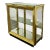Hollywood Regency Brass & Glass Display or Curio Cabinet After Mastercraft For Sale