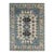 9x12 Ivory Hand-Knotted Wool Stacked Diamond Motifs Traditional Carpet Rug For Sale