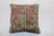 Traditional Pink Brown Turkish Rug Pillow For Sale - Image 3 of 6
