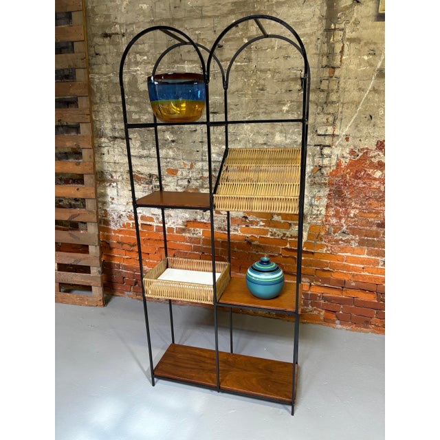 Metal Arthur Umanoff Bar Shelf For Sale - Image 7 of 9