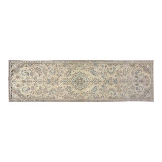 Vintage Turkish Hand Knotted Wool Rug, 2'8''x9'9'' For Sale