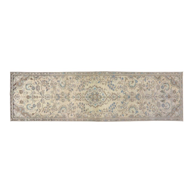 Vintage Turkish Hand Knotted Wool Rug, 2'8''x9'9'' For Sale