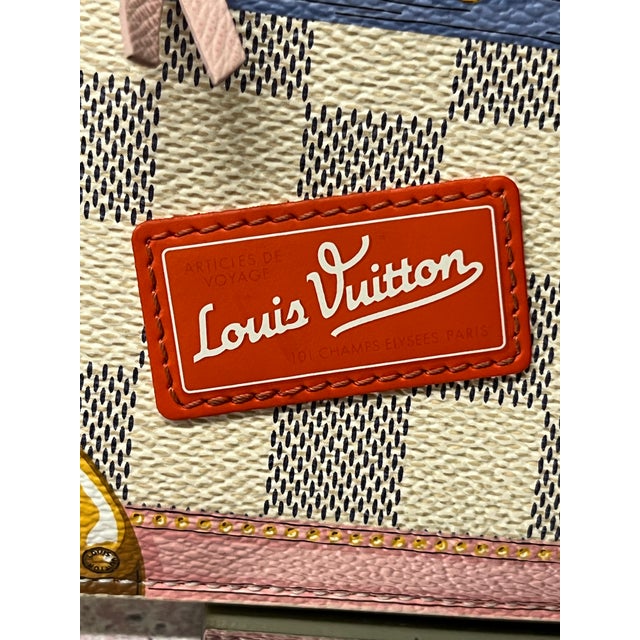 Louis Vuitton Damier Azur Summer Trunk Pochette For Sale - Image 12 of 12