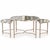 Metal Cartouche Nesting Cocktail Tables by Global Views Furniture, Set of 3 For Sale - Image 7 of 7