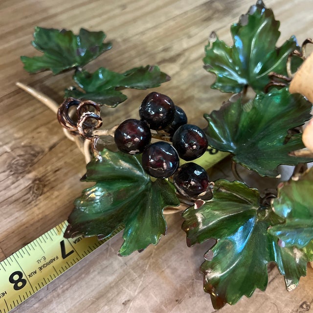 Metal 1970s Pair of Italian Tole Candle Sconces For Sale - Image 7 of 10