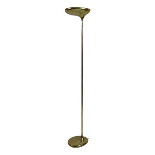 Italian Sculptural Brass Floor Lamp from Santoni, 1970s For Sale