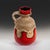 Red and Sand-Colored Fat Lava Ceramic Floor Vase with Handle from Dümler & Breiden, Germany, 1960s For Sale - Image 4 of 10