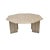 Italian Octagon Coffee Table in Travertine, 1980s For Sale