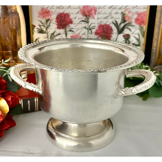 Early 20th Century Antique Hartford Silver Co 1900's Silver Plated Wine Chiller / Champagne Bucket For Sale - Image 5 of 11