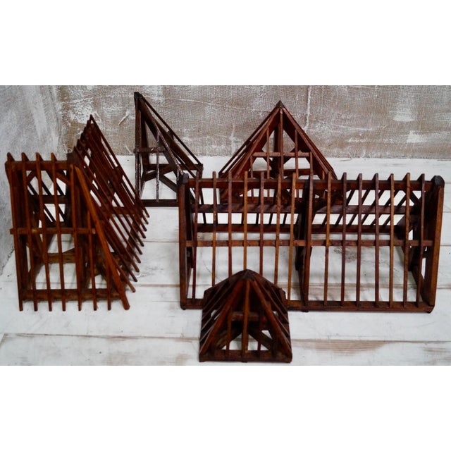 Wood Vintage Architectural Models, 1920s, Set of 4 For Sale - Image 7 of 14