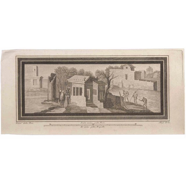 Seascapes with monuments and figures is an etching realized by luigi aloja (1783-1837). The etching belongs to the print...