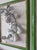 2020s Paper Mache & Plaster Pear Branches Set in Green Lacquer Frames, a Pair For Sale - Image 5 of 7