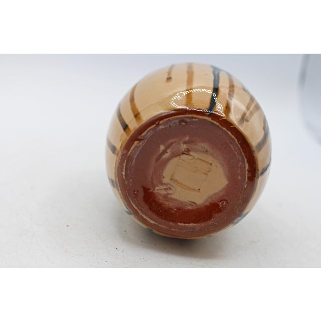 Post-1921 Marked American Small Zane Pottery Drip Glazed Vase For Sale In Raleigh - Image 6 of 6
