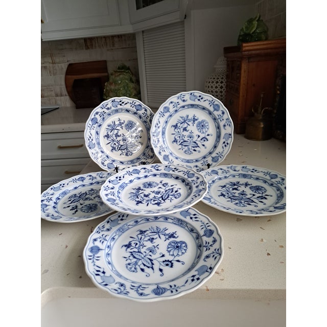 Early 1900's Meissen Salad Plates - Set of 6 For Sale - Image 17 of 18