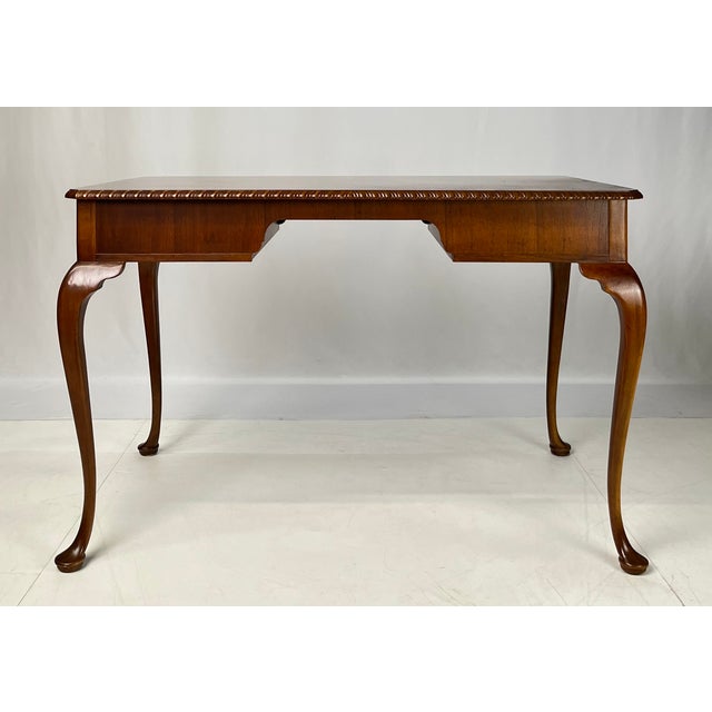 Brown Late 20th Century Baker Furniture Chippendale Style Walnut Writing Desk For Sale - Image 8 of 18