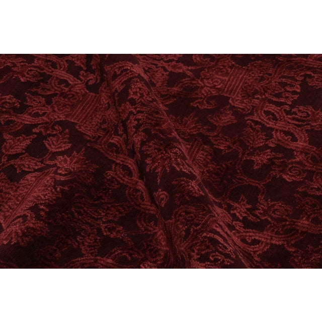 Rug & Kilim’s European-Inspired U-Shaped Rug Fragment in Rich Red For Sale In New York - Image 6 of 6