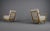 Wood Set of White Boucle Fabric and Wooden Armchairs, 1950s For Sale - Image 7 of 10