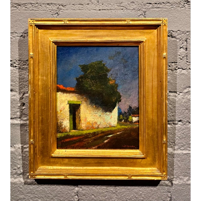 American Will Sparks "The Adobe House With the Garden Wall, Monterey" (1923) - Early California Plein-Air Oil Painting For Sale - Image 3 of 12
