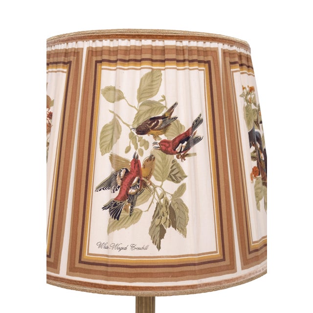 Corinthian Column Table Lamp in Bronze with Bird Shade, 1940s For Sale - Image 15 of 16