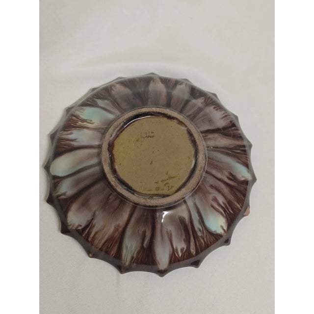 Vintage Austrian Handmade Drip Glaze Bowl For Sale - Image 9 of 10