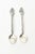 Metal Vintage Sterling Silver and Turquoise Demitasse and Serving Spoons Set of 14, Brazil For Sale - Image 7 of 10