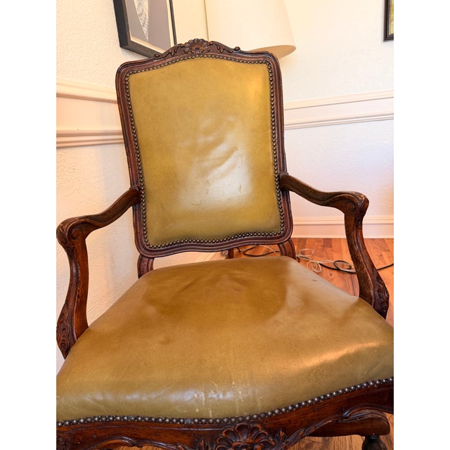 John Widdicomb John Widdicom1960-70's French Provincial Style Desk and Executive Chair For Sale - Image 4 of 16