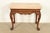 A gorgeous Chippendale or Georgian style marble top console table, entry table, or sofa table By Baker Furniture USA,...