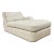 Revelation Modern Woven White Big Wave Chaise Lounge For Sale