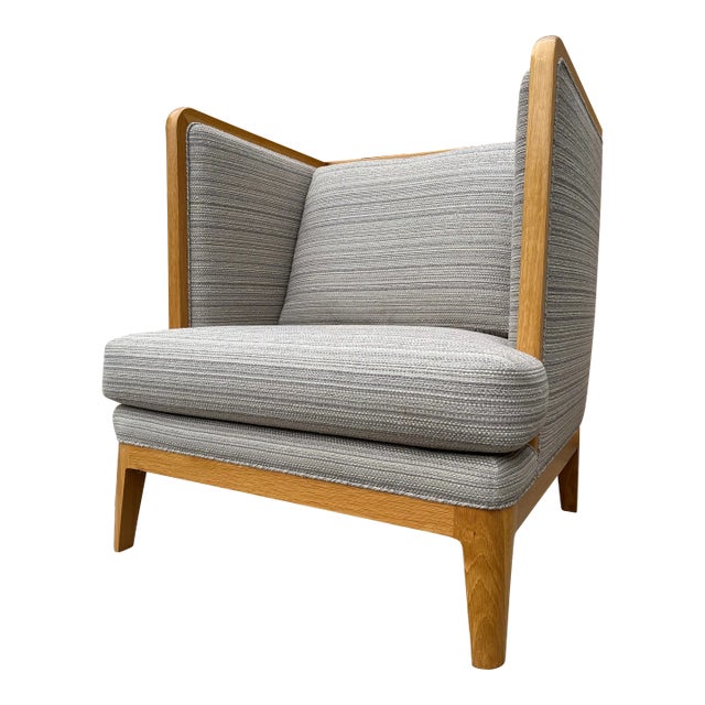 Contemporary Wingback Lounge Chair For Sale
