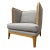 Contemporary Wingback Lounge Chair For Sale